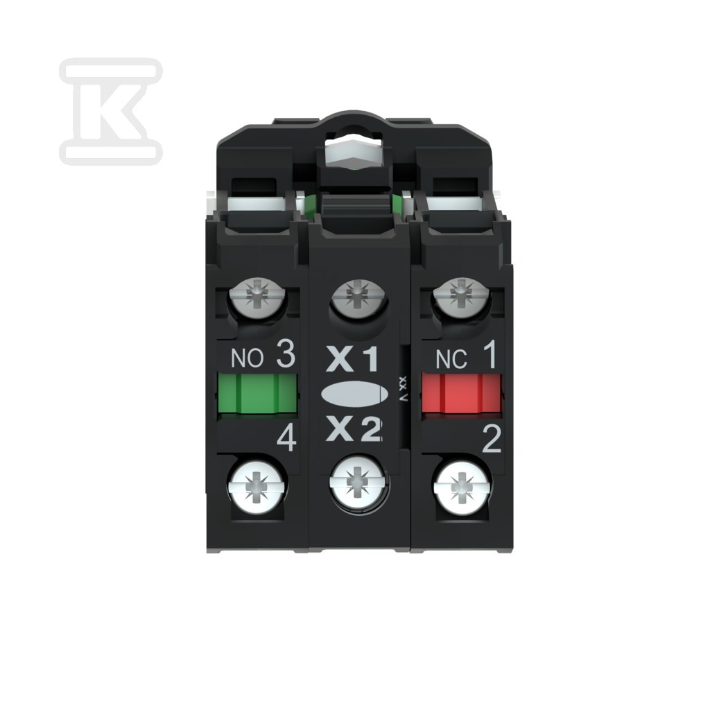 Przycisk płaski biały LED 230-240V - XB5AW31M5